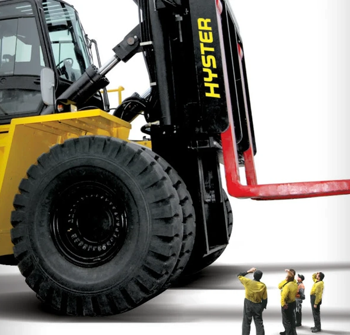 Hyster targonca munkásokkal
